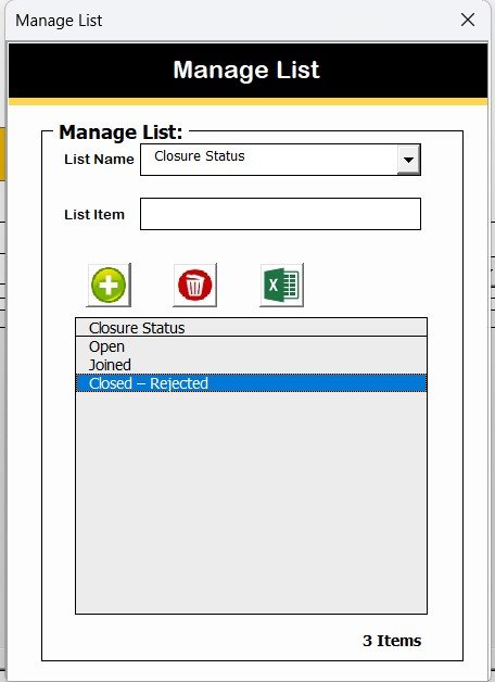 Manage List