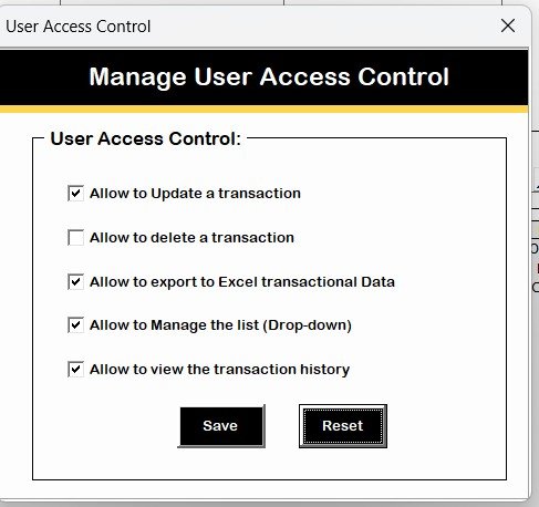 Manage User Access Control