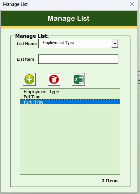 Manage List