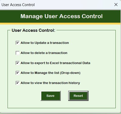 Manage User Access Control