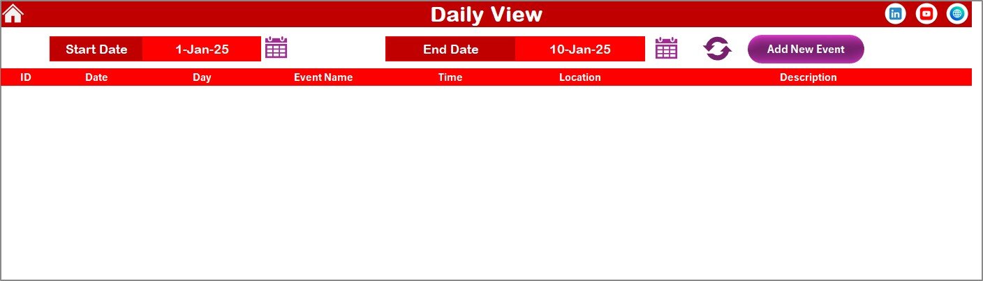 Daily View Sheet