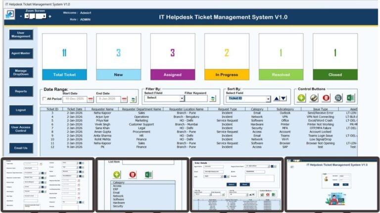 Video Thumbnail: IT Helpdesk Ticket Management System V1.0 - PK: An ...