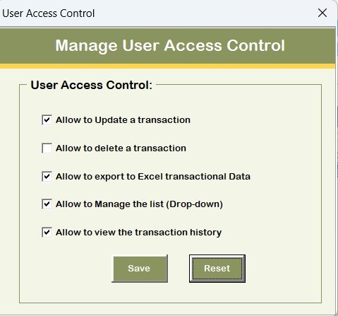 Manage User Access Control