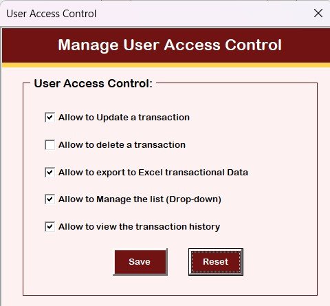  Manage User Access Control