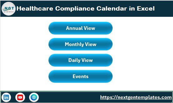 Healthcare Compliance Calendar in Excel