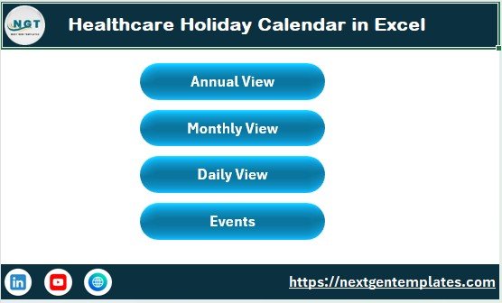 Healthcare Holiday Calendar in Excel
