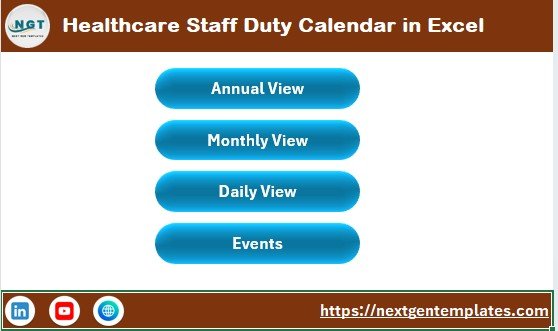 Healthcare Staff Duty Calendar in Excel