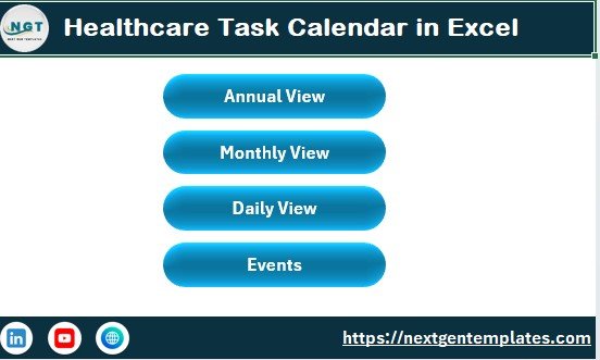 Healthcare Task Calendar in Excel