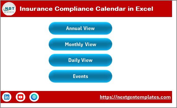 Insurance Compliance Calendar in Excel