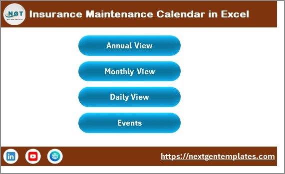 Insurance Maintenance Calendar in Excel