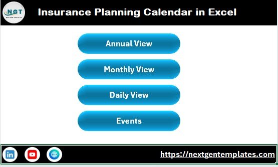 Insurance Planning Calendar in Excel