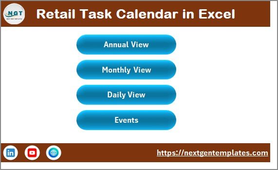 Retail Task Calendar in Excel