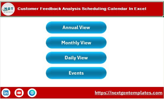 Customer Feedback Analysis Scheduling Calendar in Excel