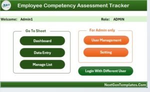 Employee Competency Assessment Tracker 2 - PK: An Excel Expert