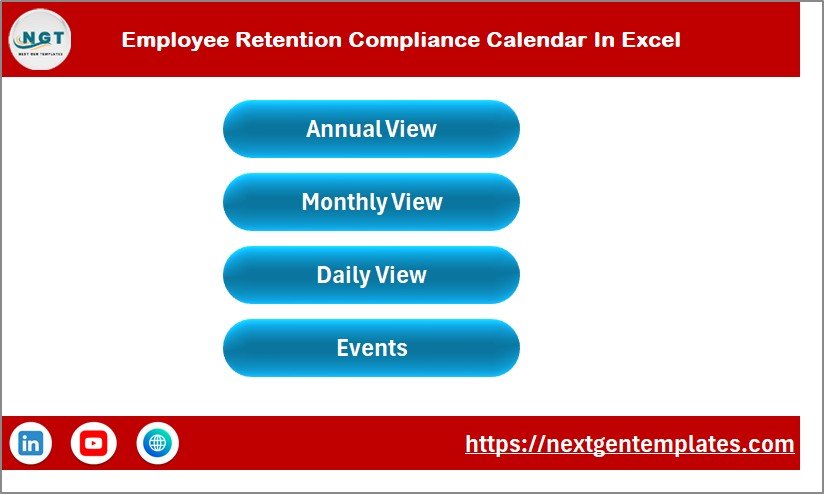 Employee Retention Compliance Calendar In Excel