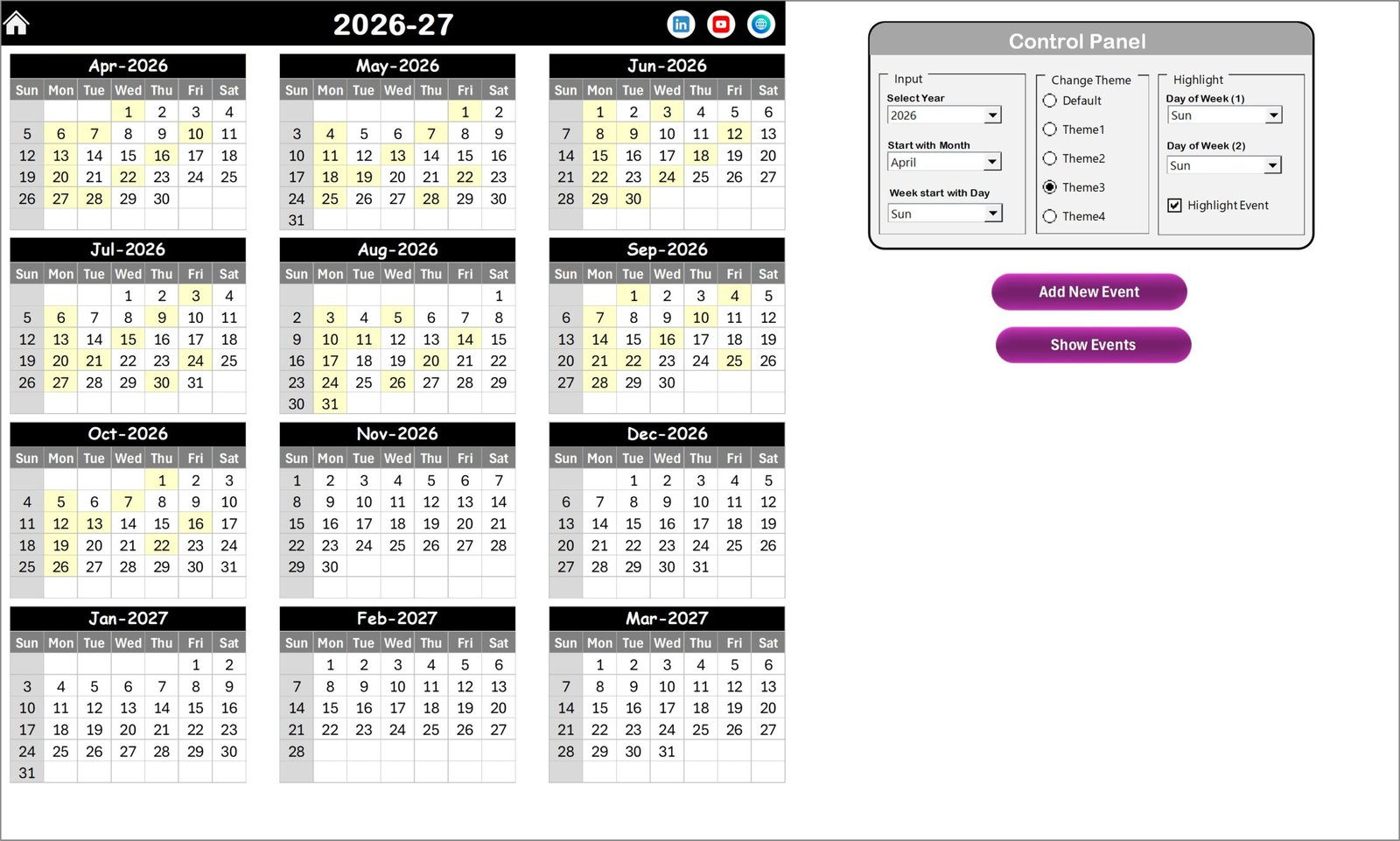 Employee Retention Scheduling Calendar In Excel