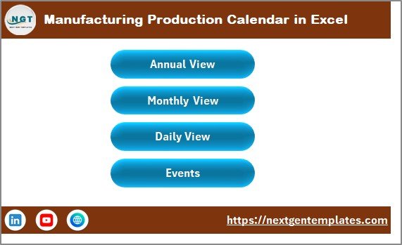 Manufacturing Production Calendar in Excel