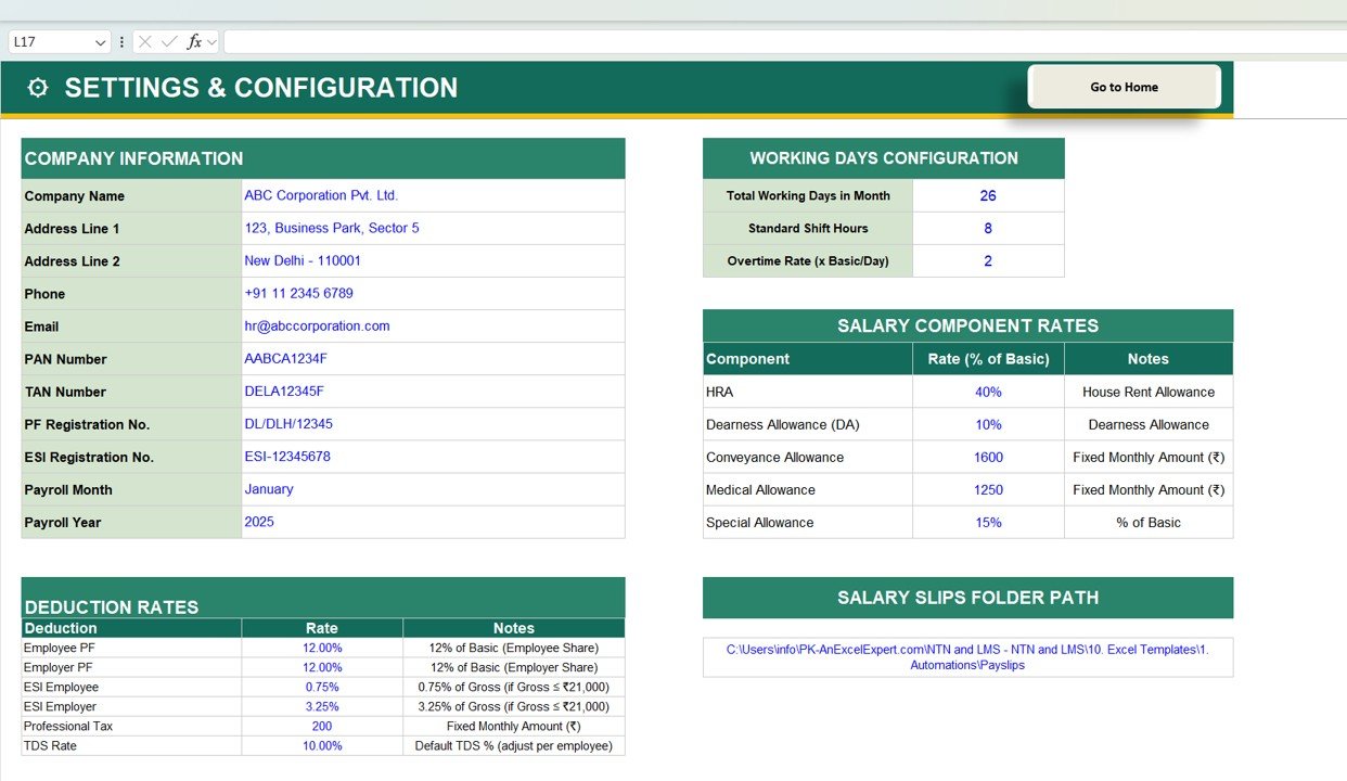  Settings & Configuration