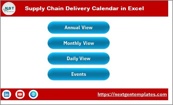 Supply Chain Delivery Calendar in Excel