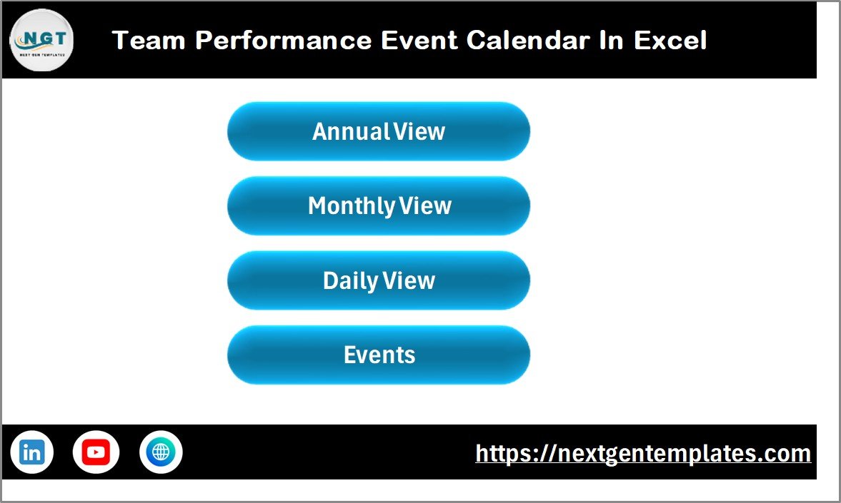Team Performance Event Calendar In Excel