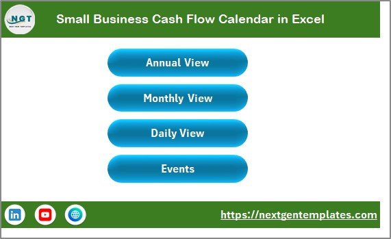 Small Business Cash Flow Calendar in Excel