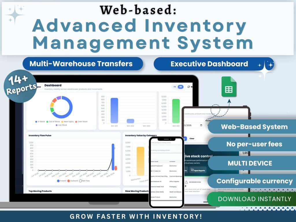 Advanced Inventory Management Model Web-based: Advanced Inventory Management System - PK: An Excel Expert