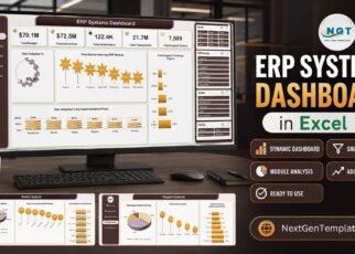 ERP Systems Dashboard in Excel - blog post feature image