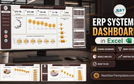 ERP Systems Dashboard in Excel - blog post feature image