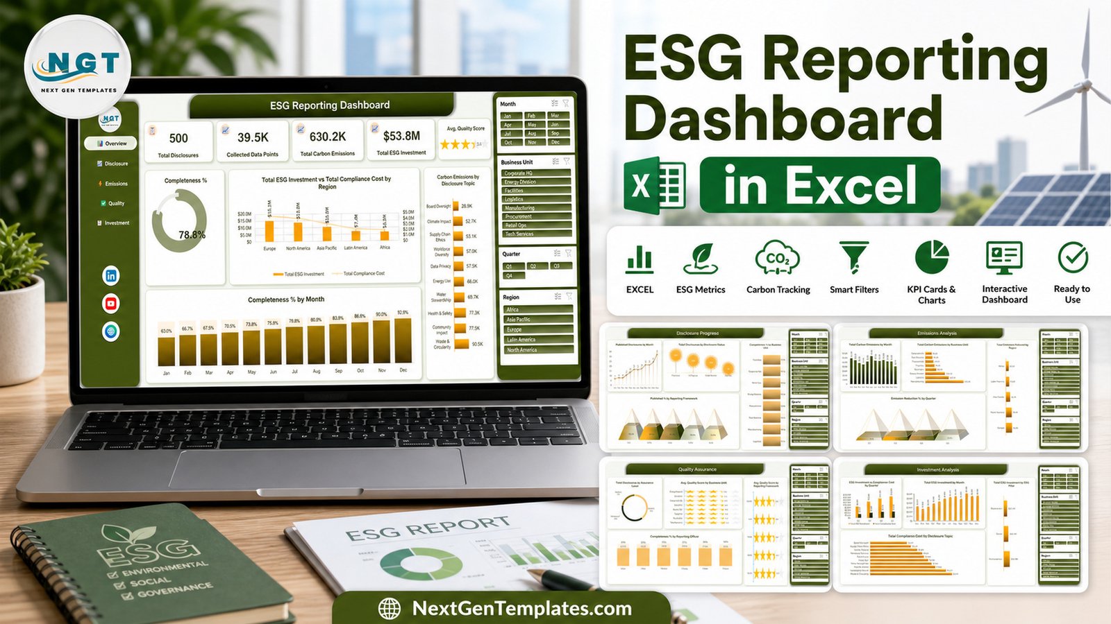 ESG Reporting Dashboard in Excel