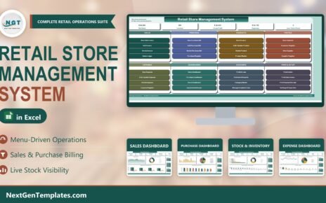Retail Store Management System V1.0 in Excel VBA