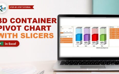 3D Container Pivot Chart in Excel with Slicer and Timeline