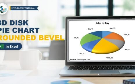 3D Disk Pie Chart in Excel: Rounded 3-D Bevel Pie (Free File)