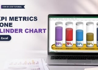 5 KPI Cylinder Chart in Excel: Show 5 Metrics in One Chart
