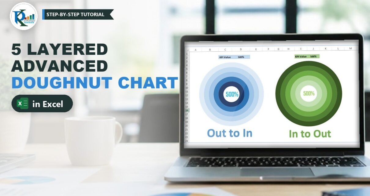 5 Layered Advanced Doughnut Chart in Excel (KPI up to 500%)