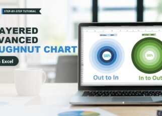 5 Layered Advanced Doughnut Chart in Excel (KPI up to 500%)