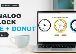 Analog Clock in Excel with Pie and Doughnut Charts (+ VBA)