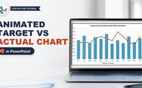 Animated Target vs Actual Sales Chart in PowerPoint (Free PPTX)