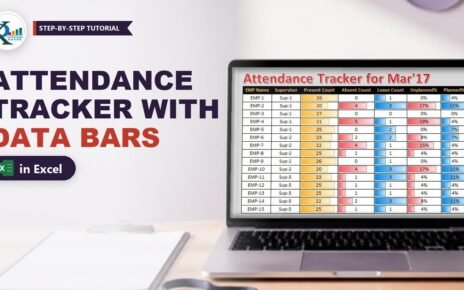 Attendance Tracker in Excel: Monthly Sheet with Data Bars
