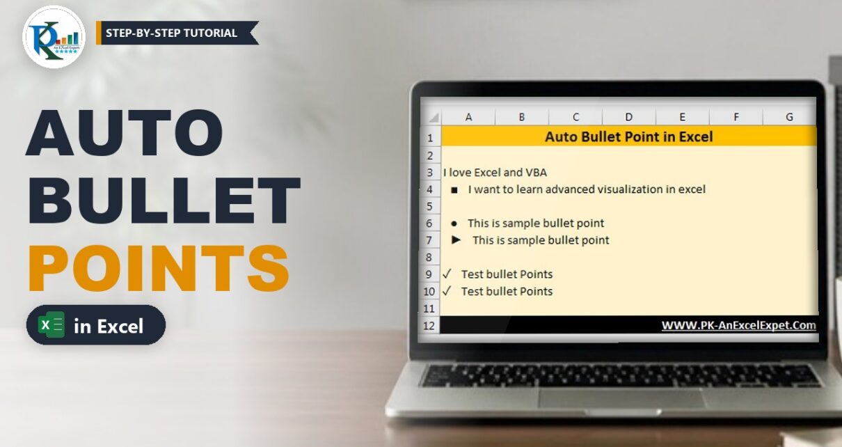 Auto Bullet Points in Excel with Custom Number Formatting