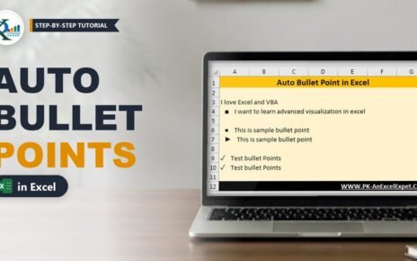 Auto Bullet Points in Excel with Custom Number Formatting