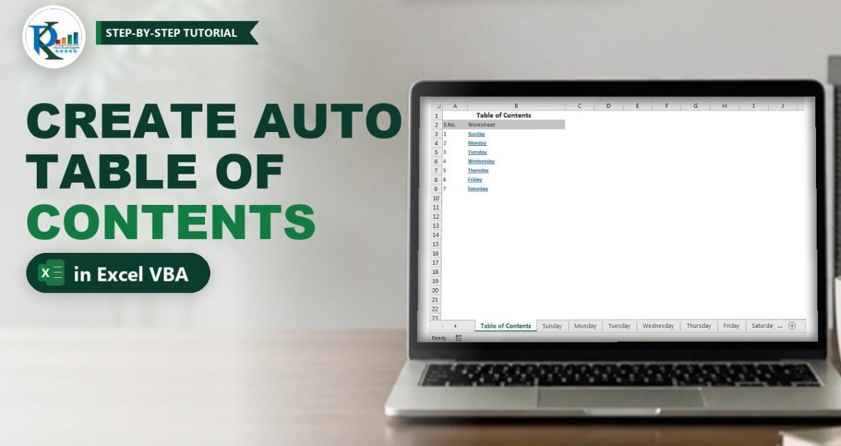 Create Auto Table of Contents in Excel Workbook (VBA Macro)
