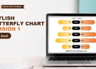 Butterfly Chart in Excel: Stylish Version 1 (Step by Step)
