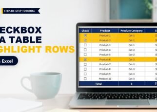 Checkbox in Excel Table: Highlight Rows and Sum Checked Items