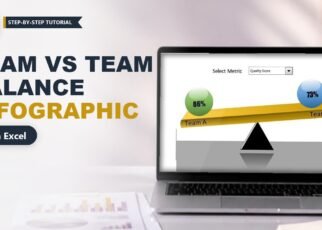 Comparison Infographic in Excel: Team vs Team Balance Chart