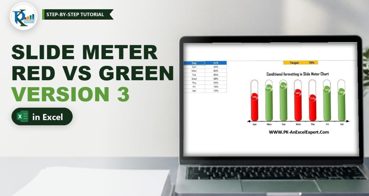 Conditional Formatting in Excel Chart: Slide Meter (Version 3)