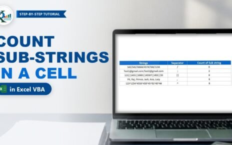 Count Sub-strings in an Excel Cell with a User Defined Function