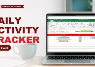 Daily Activity Tracker in Excel with Progress Bar