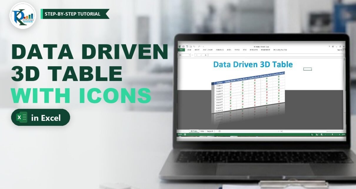 Data Driven 3D Table in Excel Using a Linked Picture