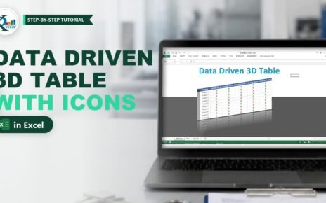 Data Driven 3D Table in Excel Using a Linked Picture