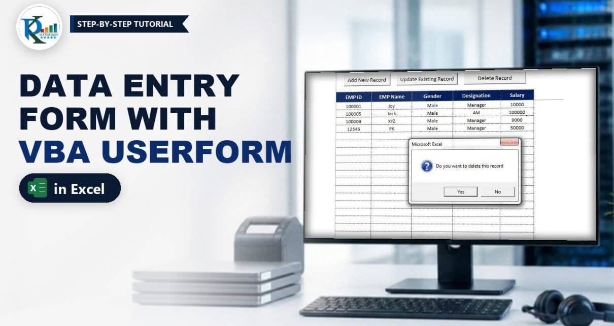 Data Entry Form in Excel: Add, Update and Delete with VBA